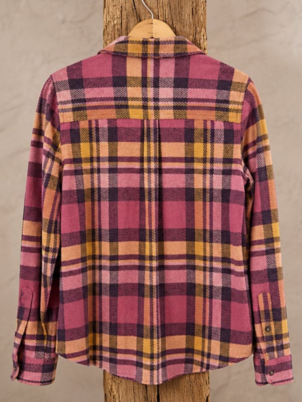 FAHERTY LEGEND SWEATER SHIRT LOLITA PLAID KNIT FLANNEL - Picture 3 of 4